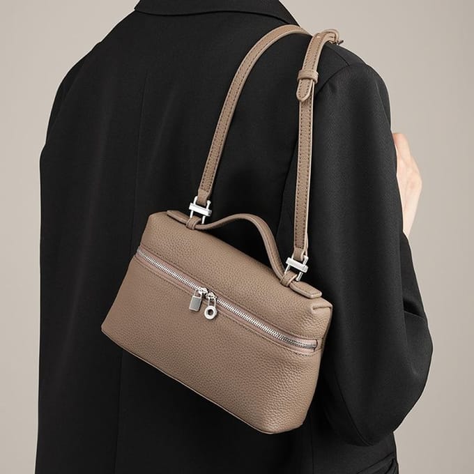 Strikte Selectie van Toplaag Leer Lunchbox Leer Dames Tas Draagtas Box Tas Crossbody