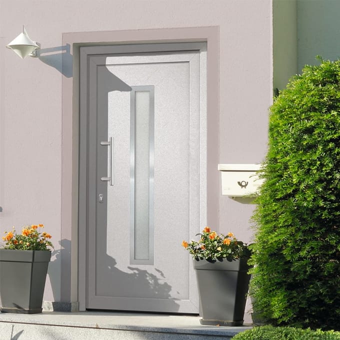 vidaXL - Voordeur - 108x200 - cm - wit
