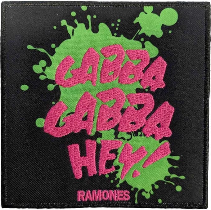 Ramones - Gabba Gabba, Hey Patch - Zwart