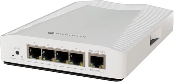 Mikrotik CRS304-4XG-IN netwerk-switch 10G Ethernet (100/1000/10000) Power over Ethernet (PoE) Wit