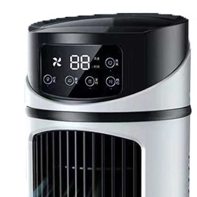 Draagbare Airconditioner Ventilator Verdampende Mini Luchtkoeler met Timer Stille USB Desktop Koelventilator black