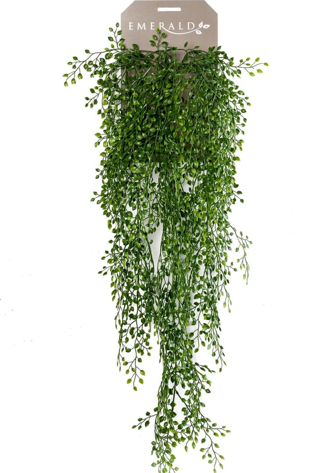 Emerald - Kunst Hangplant Jasmijn Mini 80cm - Kunstplant voor binnen