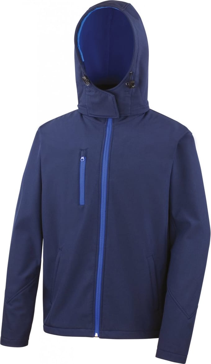 Result Men´s TX Performance Hooded Soft Jacket RT230M - Navy/Royal - M