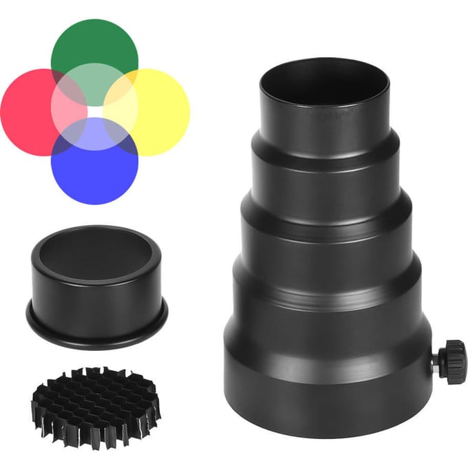 Mini support de Flash en métal, 98mm, pour Flash stroboscopique Neewer Godox Studio black