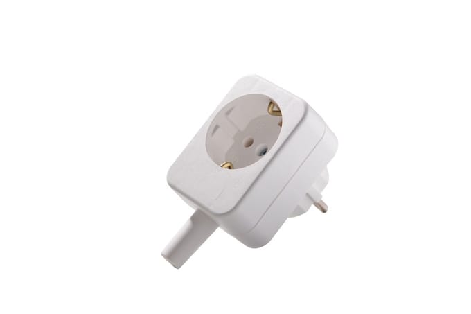 Martin Kaiser Arctic witte adapterstekker met aardingscontact - 595/20/kws [15 stuks]