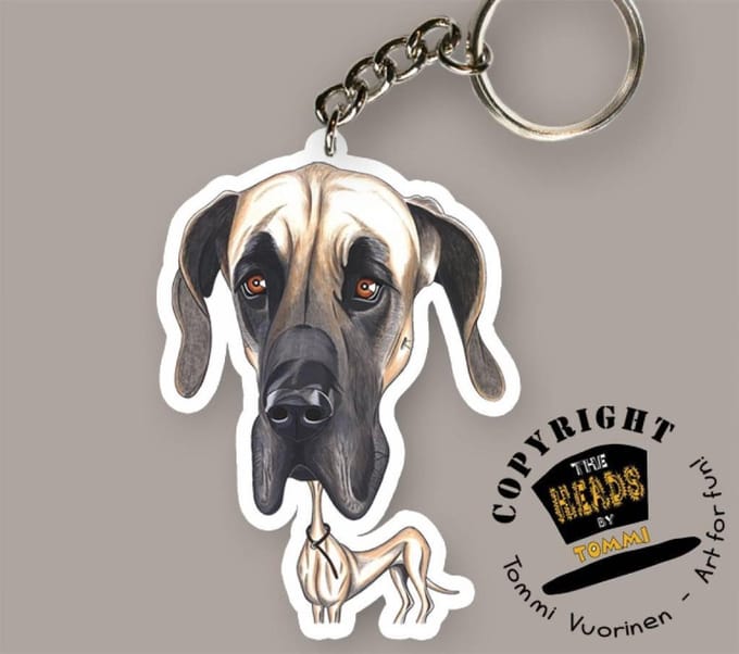 Sleutelhanger Hond Deense Dog