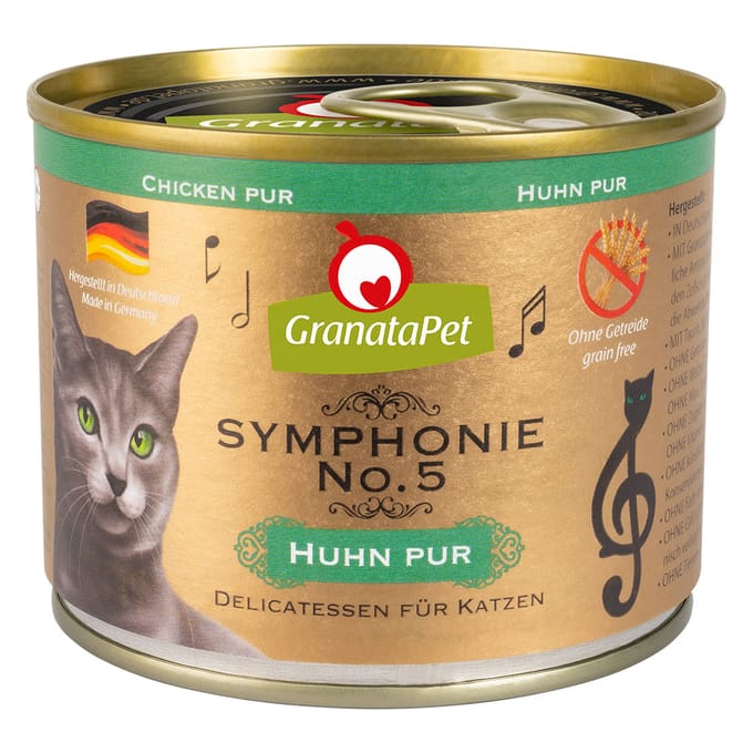6x200g GranataPet Symfonie Kip Puur Kattenvoer
