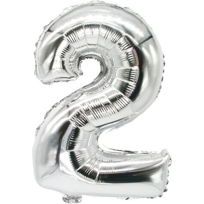 Papstar 86832, Speelgoed ballon, Polyethyleentereftalaat (PET), Zilver, Aantal, 200 mm, 350 mm