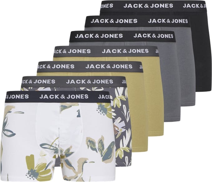 Jack & Jones Abstract Trunks Boxershorts Heren (7-pack) - Maat L