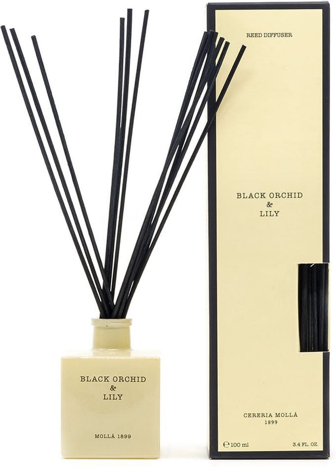 Cereria Mollà 1899 Geurstokjes, 100ml Black Orchid & lily