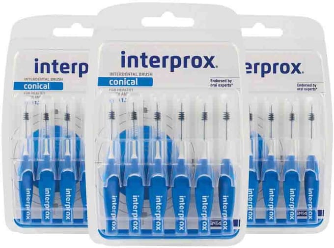 Interprox Premium Conical - 3.5 tot 6 mm - 3 x 6 stuks - Voordeelpakket