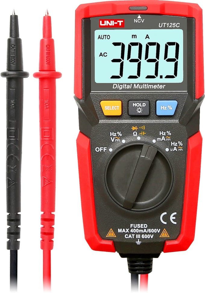 Uni-T UT125C Serie - Multimeter - 600V AC/DC - Automatische Bereik