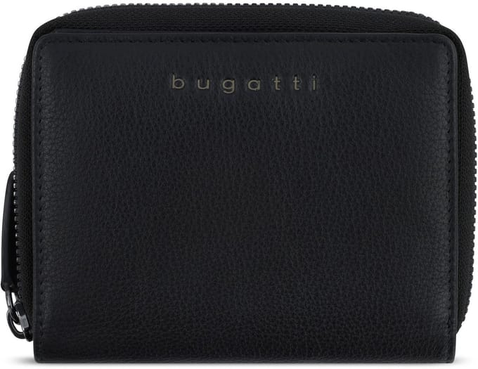 Bugatti Mira Portemonnee Leer 13 cm - Dames - Horizontaal - schwarz