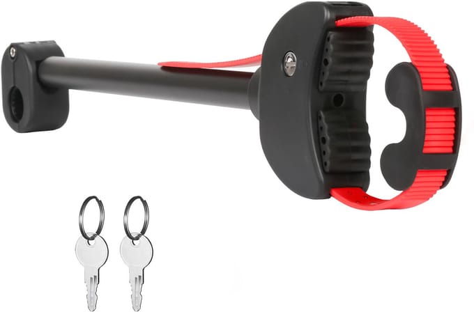 Root Lange Framehouder met Band Fietsendrager – 45 cm Strap – Voor E-bike & Grote Frames – Caravan & Camper