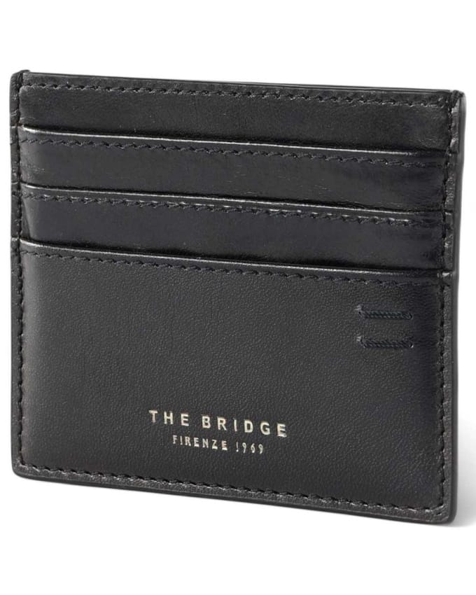 Kaarthouder The Bridge Man Black Leather - 01420401-7R