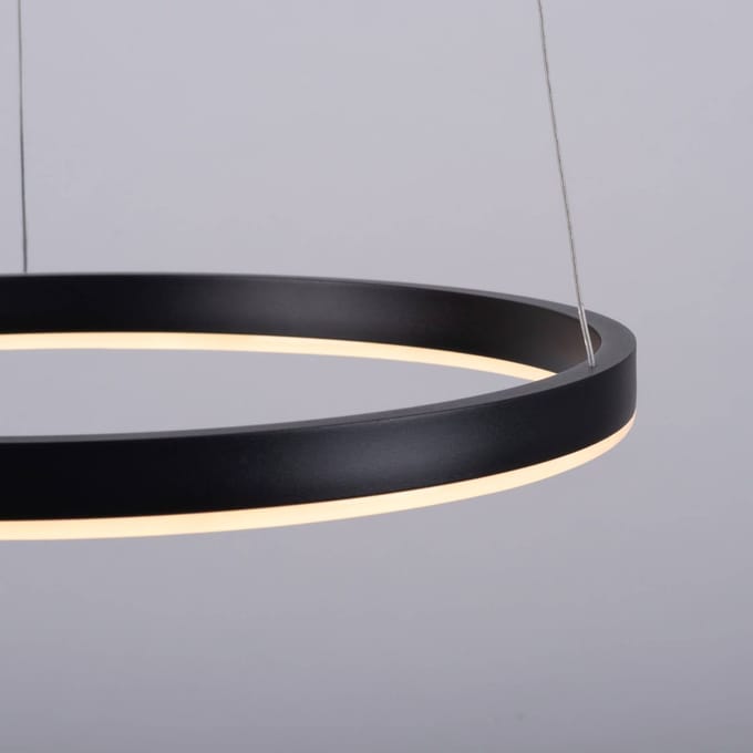 Ritus Hanglamp LED 39,5cm antraciet 3000k - 800 lumen - Modern - Leuchten Direkt