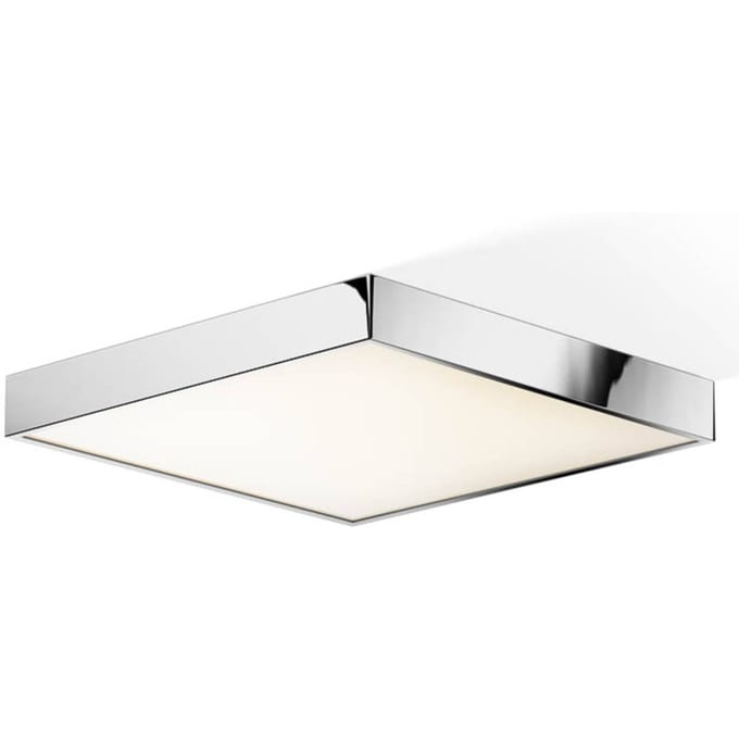 Decor Walther Cut LED plafondlamp, chroom, 40x40cm