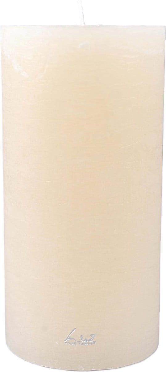Rasteli Luz Your Senses Stomp Kaars Wit-Aspergewit D 10 cm H 20 cm