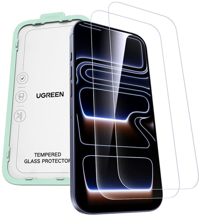 Ugreen Gehard Glas Voor Iphone 17 Pro 2 Stuks Schermbescherming