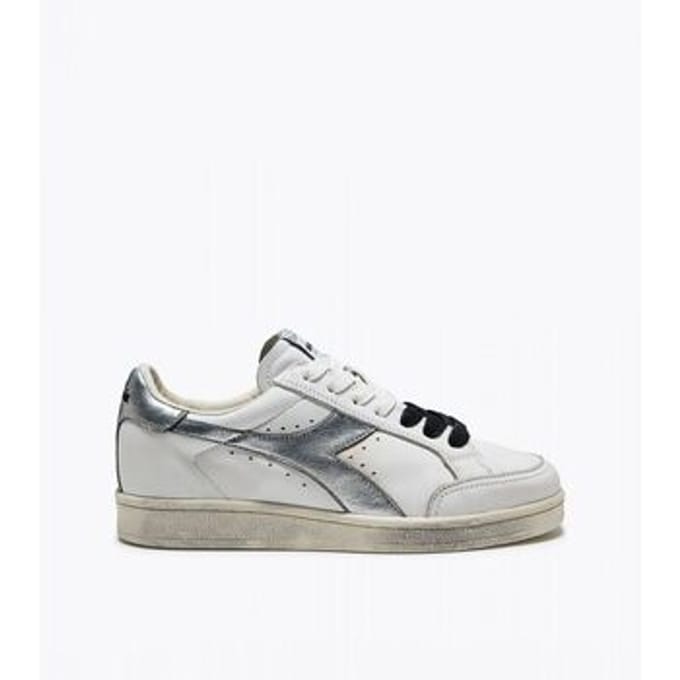 Korte Broek Diadora 201.183746 PRESTIGE METALLIC WN-C6103 BIANCO ARGENTO