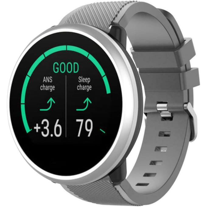 Polar Unite twill siliconen band (grijs)