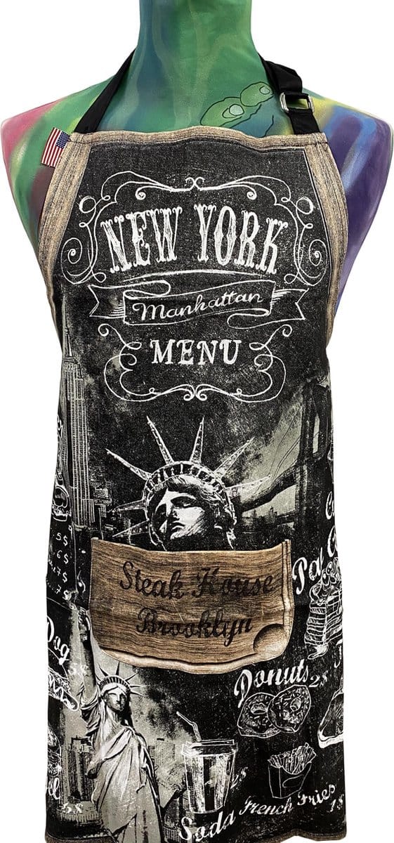 Memoriez Keukenschort New York Menu