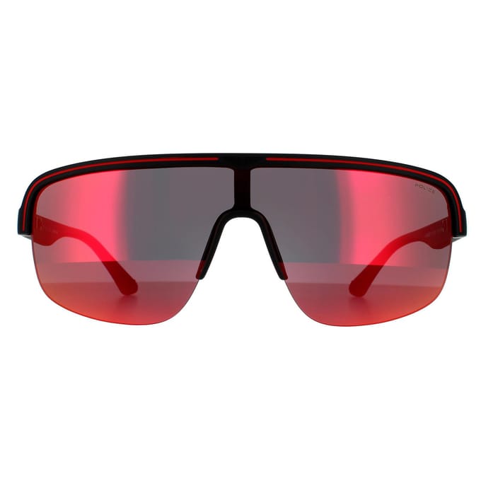 Police zonnebril SPLB47M Arcade 3 6VPX MATTE Dark Gray Multilayer Rood