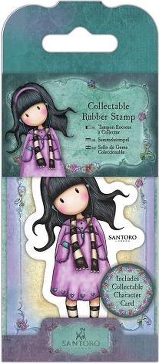 Gorjuss: Collectable Mini Rubber Stamp - Santoro - No. 23 Little Song (GOR 907403)
