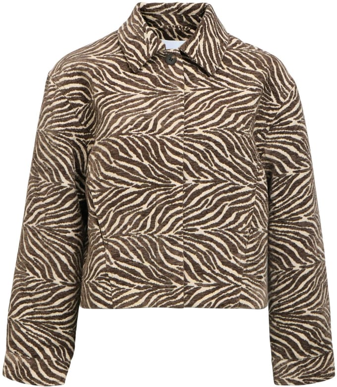 Object Objthea L/sre Short Jacket Jassen Dames - Zomerjas - Bruin - Maat 34