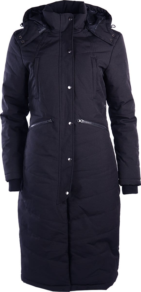 Montar Dicte Lange Dames Winterjas Maat 32 - Navy