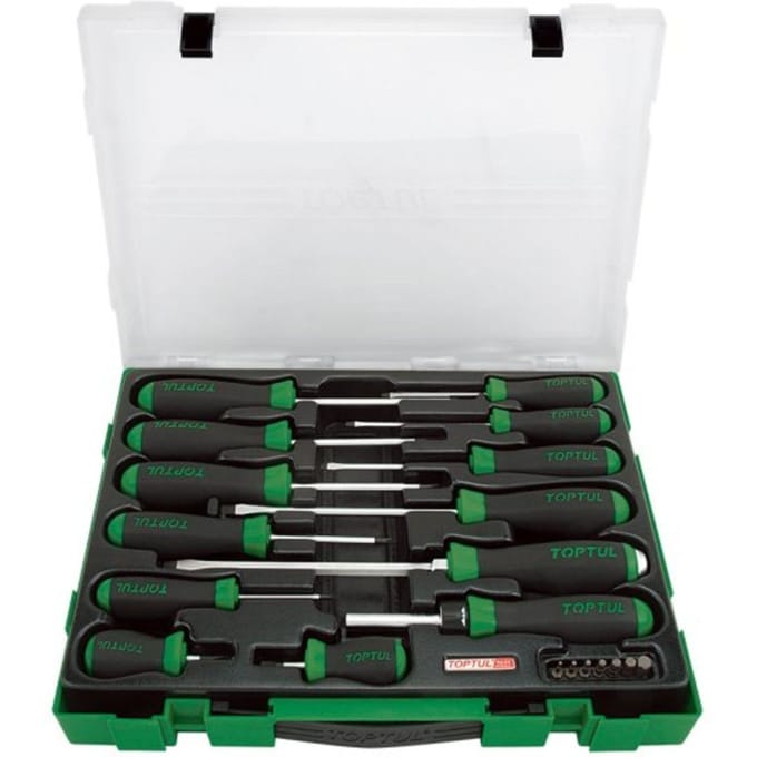 Schroevendraaierset TOPTUL 20 stuks, gemengd