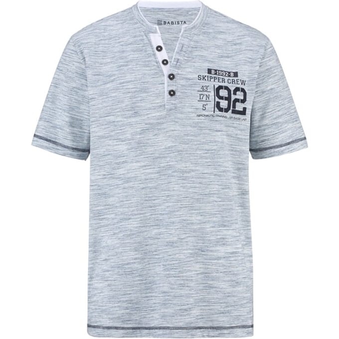 Babista herren T-Shirt - 44/46 - blauw - Plus Size