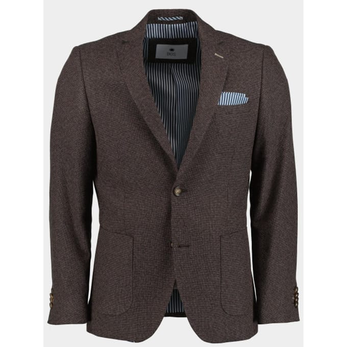 Bos Bright Blue Colbert leek jacket drop 7,5 233037le45bo/840 coffee bean