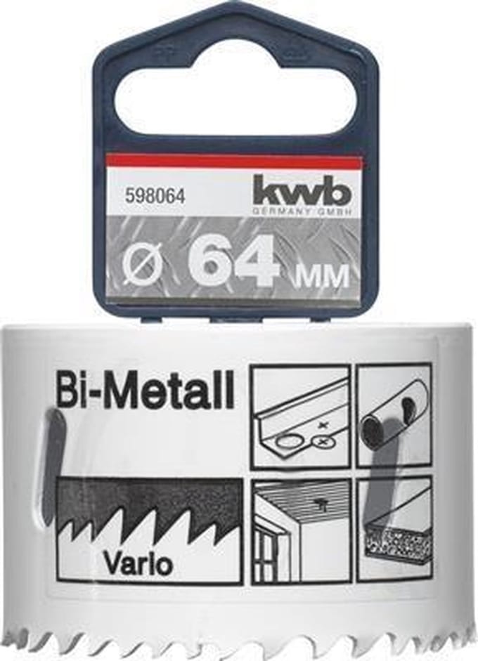 KWB Gatenzaag HSS Bi-metaal 598-064 - Ø 64 mm