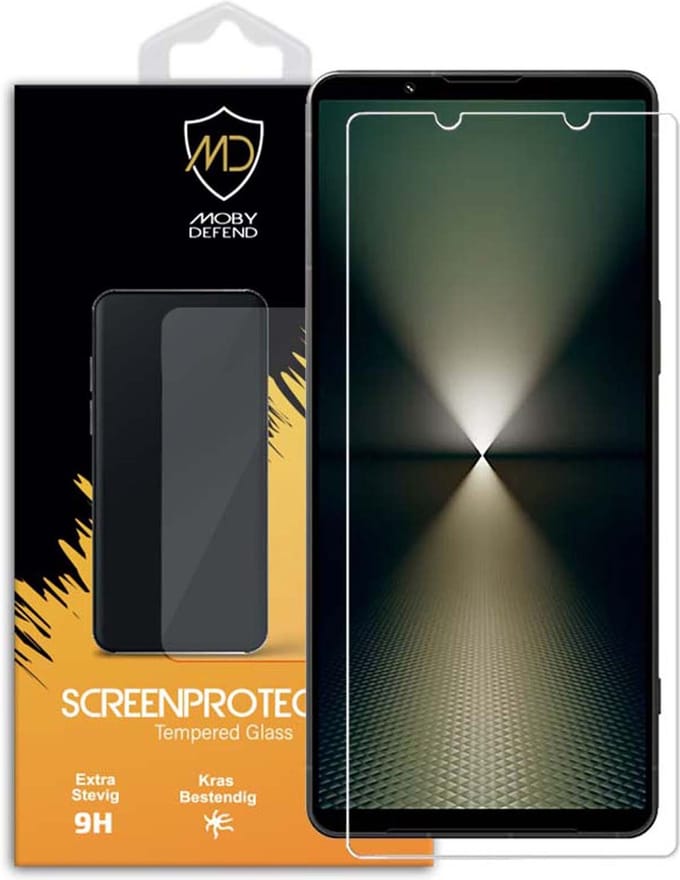 MobyDefend Screenprotector - Geschikt voor Sony Xperia 1 VI - Case-Friendly Screensaver - Gehard Glas