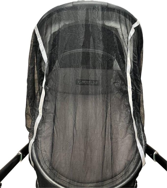 Babsana Reflecterende Klamboe Kinderwagen - Black