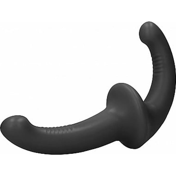 Ouch! - Silicone Strapless Strapon - Black