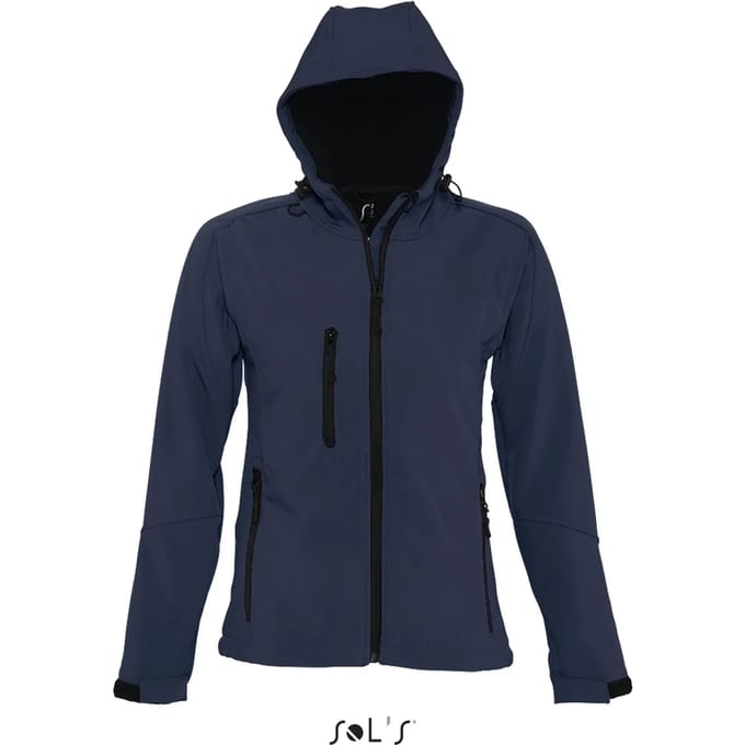 SOL'S Women´s Hooded Softshell Jacket Replay L849 - French Navy - M