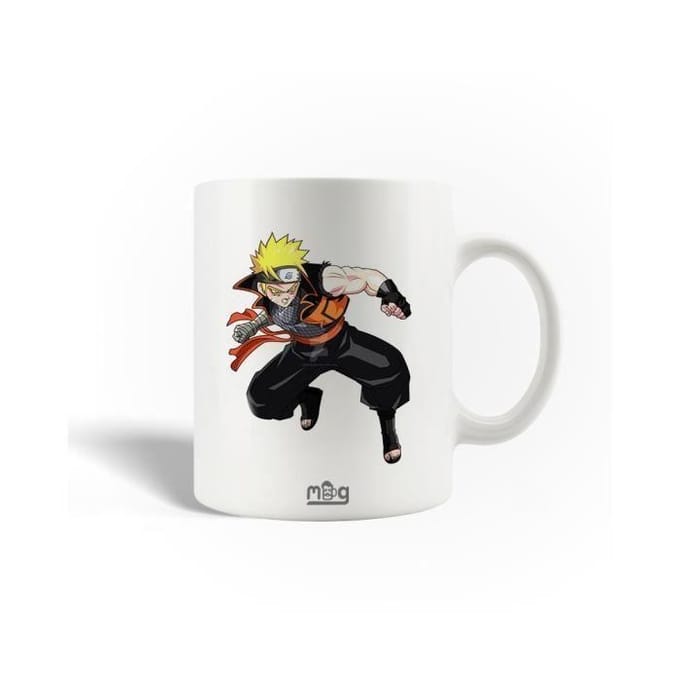Keramische Mok - Naruto - 30cl - Vaatwasmachinebestendig - Wit - Hoogte 9,5 cm