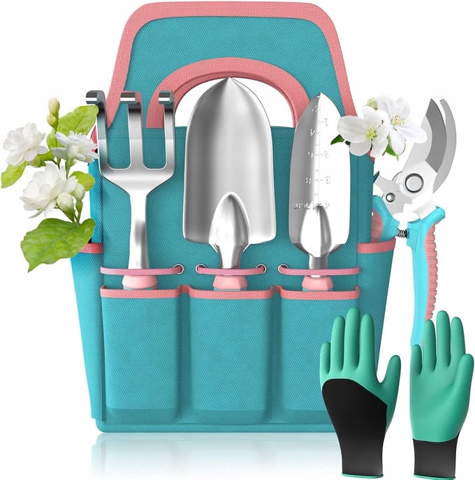 6-delige Tuin Gereedschap Set - Duurzaam & Ergonomisch