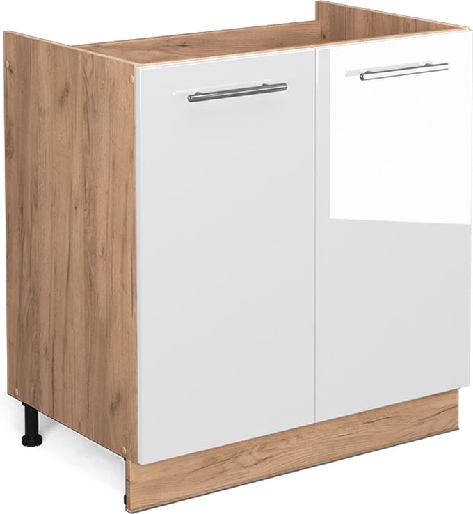 Vicco Fame-Line Wastafelkast – 80 cm, WB Antraciet Wit Hoogglans