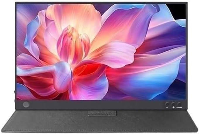 Draagbare Monitor - Extra Scherm - Efficiënter Werken - Full HD IPS - 16.1 Inch - Zilverkleurig