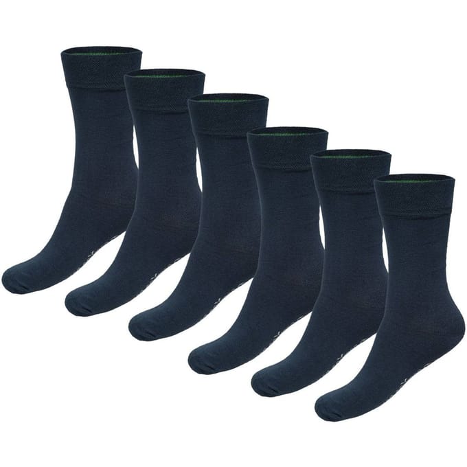 Bamboo Basics Navy Sokken Beau - 6-pack - Maat 41-46 - Bamboe Sokken - Normale Sokken
