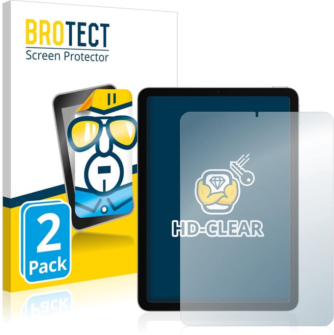 BROTECT - Screenprotector voor Apple iPad Air 4 2020 (4. Gen.) - Folie Beschermfolie transparant 2 Stuks