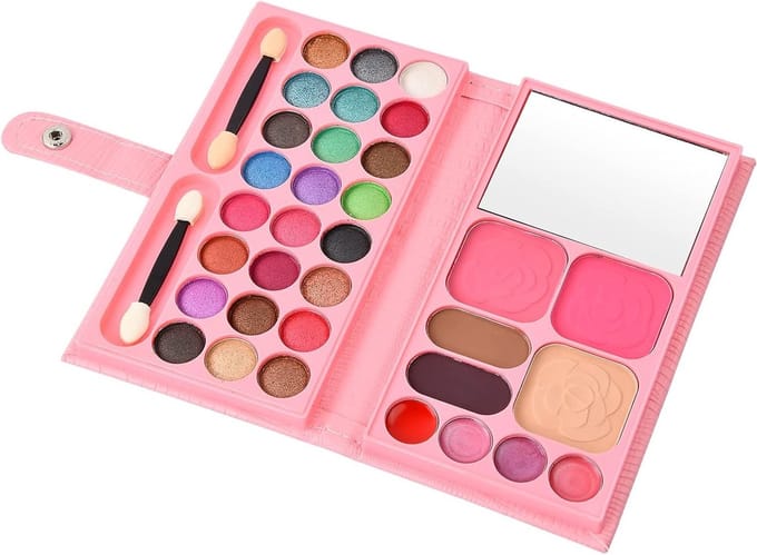 Complete Make-up Palet Set voor Vrouwen - Draagbare Make-up Set met Oogschaduw, Blush en Lipkleur