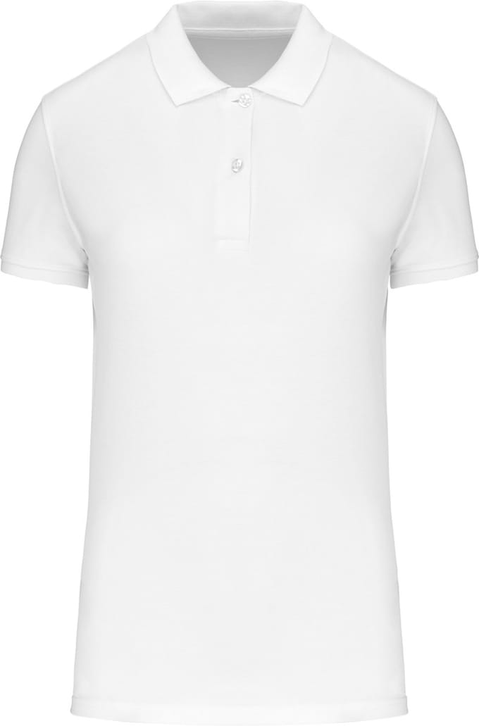 Kariban Piqué-damespolo Bio180 K2026 - White - L