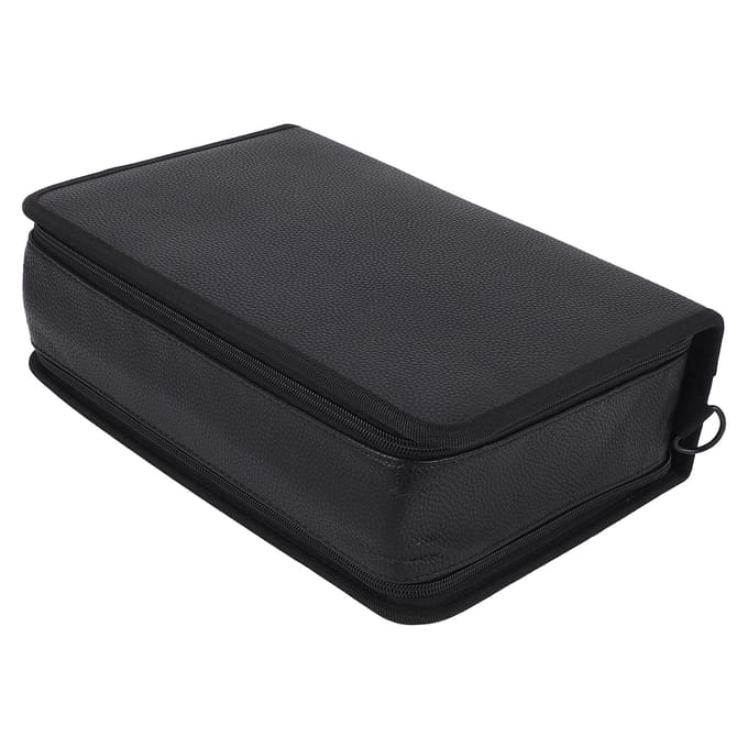 Marker Organizer Koffer 80 Sleuven Grote Capaciteit Opbergtas Canvas Ritszak met Handvat black
