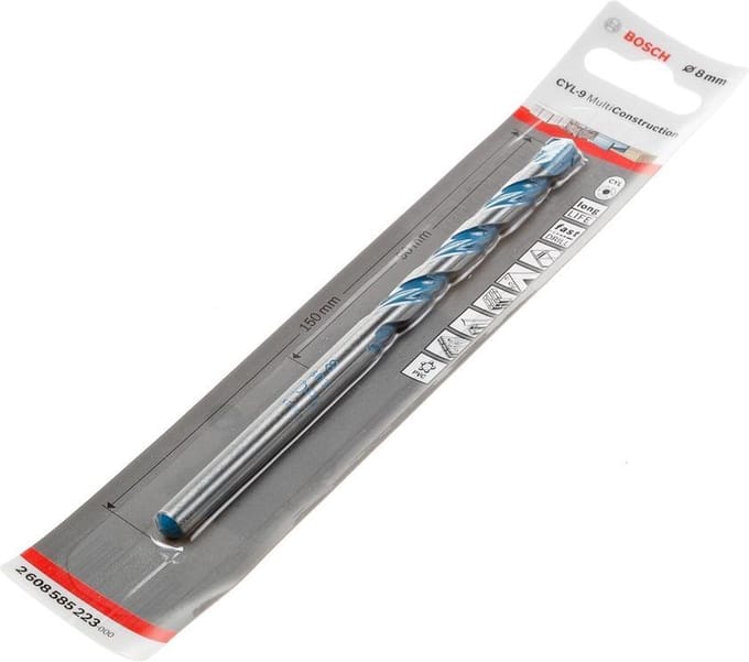 Bosch - Universele boren CYL-9 Multi Construction 8 x 90 x 150 mm, d 7,2 mm