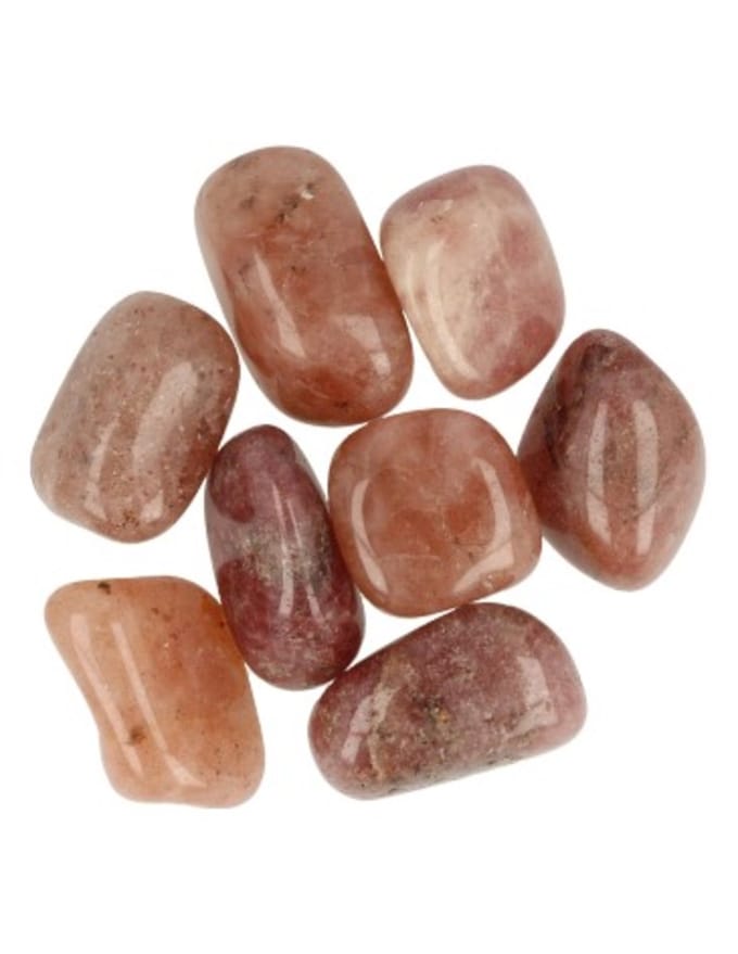 Aventurijn rood A 100 gr. trommelstenen (mt3)