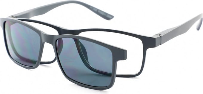 Leesbril MPG KLH144 Met Zonneclip-Gray-+1.00